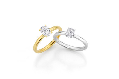 Verlobungsringe in Gelbgold und Weissgold